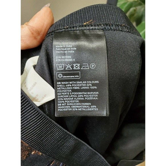 H & M Women's Multicolor Polyester Mid Rise Straight Legs Casual Pants Size 6 - Picture 10 of 12